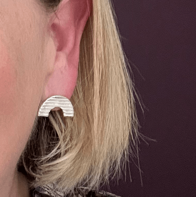 Striped Rainbow Studs