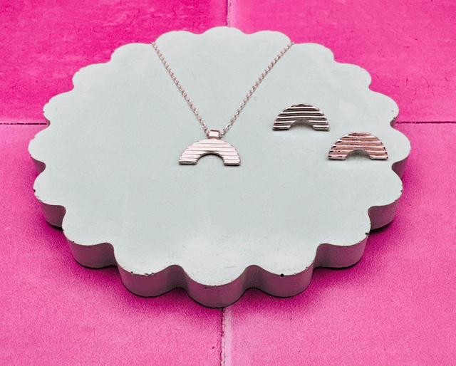 Striped Rainbow Necklace