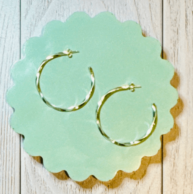 Made to order - Twisted Hoops (Large) 